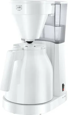 Productafbeelding van Filterkoffiezetapparaat - Koffiezetter - Koffie Zetten - Met Thermoskan - 1 Liter - Wit