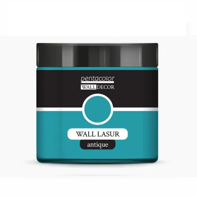 Produktbild von PENTART Wandlasur, Antik, 500 ml, Patinablau