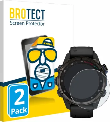 Produktbild von 2x BROTECT Schutzfolie für Garmin Descent Mk3i (43 mm) Displayschutz Displayschutzfolie Folie Matt Entspiegelungsfolie