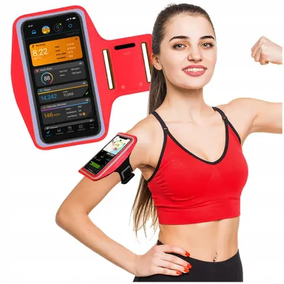 Produktbild von WEBSKI Sport Armband Handyhülle für 6-6,7 Zoll Rot