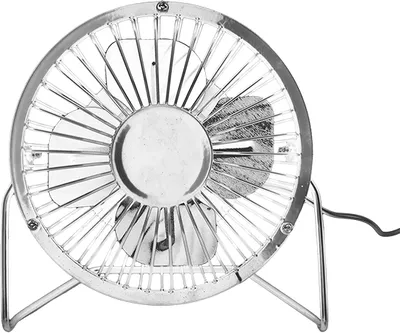 Produktbild von Tischventilator, tragbarer USB Ventilator, 16,5 cm hoch, silber