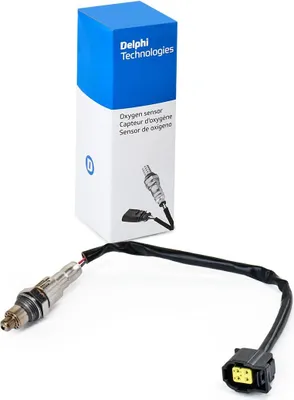 Produktbild von DELPHI Lambdasonde passend für MERCEDES-BENZ B-Klasse (W246, W242) Beheizt 330mm ES21119-12B1