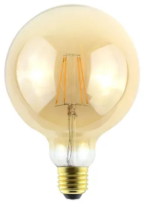 Produktbild von hoftronic LED-Glühlampe E27 9W 950lm G125 2200K Dimmbar Bernsteinfarbe