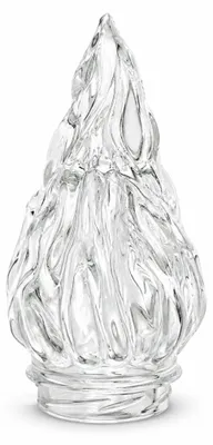 Produktbild von Comil Plast - Votivflamme aus transparentem Glas für Grablampe - Ersatzaufsatz Ø 5 cm Höhe 12 cm
