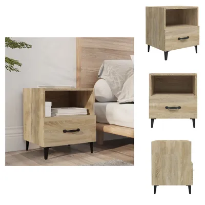 Immagine prodotto di vidaXL Comodino in legno rovere Sonoma - Comodini
