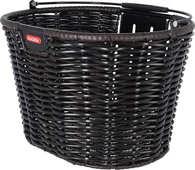 Produktbild von Klickfix Vorderradkorb Structura oval, schwarz