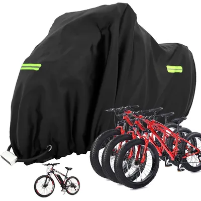 Produktbild von Fahrradabdeckung Wasserdicht für 1-3 Fahrräder 210x112x112cm Oxford-Gewebe mit Schlosslöchern