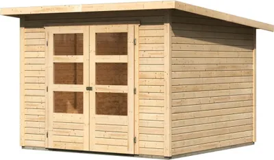Produktbild von Karibu Gartenhaus Gerätehaus Stockach 4 naturbelassen 246x246x197 cm