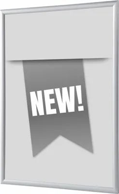 Produktbild von Showdown Klapprahmen - DIN A1 - Komplett-Set - New Englisch - Grau/Silber