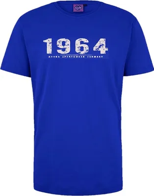 Produktbild von Übergrößen T-Shirt Vintage Number beige AHORN SPORTSWEAR Royalblau 5XL