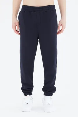 Produktbild von Basic Jogginghose Oversize Fit Baumwolle (XS) Dunkelblau