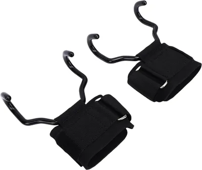 Immagine prodotto di Cinghie per sollevamento pesi - Fasce per polsi - Supporto per allenamento della forza - Regolabili, antiscivolo - 14 x 10 x 9 cm - Nero