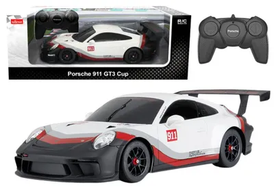 Image de Voiture Rc 1:18 Rastar Porsche 911 Gt3 Blanc-gris