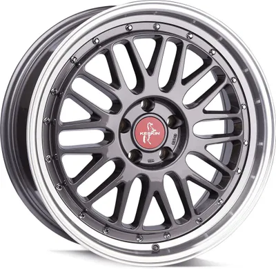 Produktbild von 18 Zoll KESKIN KT22 5x112 ET45 Alufelgen TITAN GREY LIP POLISH