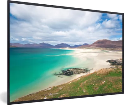 Produktbild von MuchoWow® MuchoWow® Gerahmtes Poster Strand - Wasser - England 60x40 cm - Poster mit zchwarzem Bilderrahmen - Printing - Wanddeko Schlafzimmer