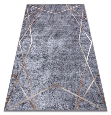Image de Tapis lavable MIRO 51233.809 Géométrique antidérapant - gris gris 160x220 cm