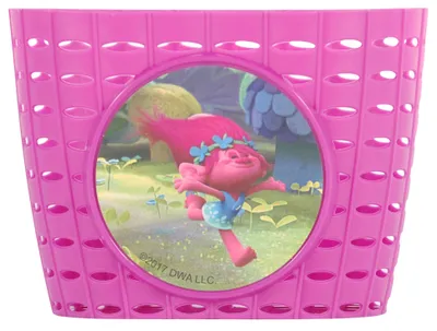 Image de Panier à vélo Volare Trolls Rose