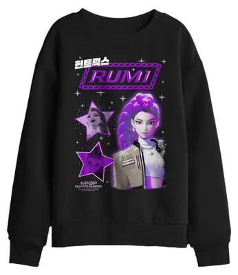 Obrázek produktu pro Mikina "Huntrix" s motivem K-Pop lovců démonů – dětská, model TV42966 (velikost 152-158), černá barva