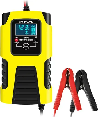 Immagine prodotto di Caricabatterie moto 6v 12v 3 fasi piombo acido completamente intelligente riparazione multiuso US Plug