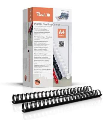 Immagine prodotto di 50x dorsi per raccoglitori in plastica 32mm, fino a max. 310 fogli, nero