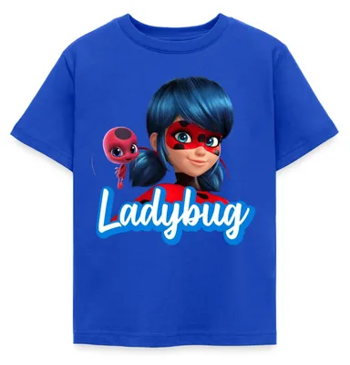 Produktbild von Spreadshirt Miraculous Ladybug Tikki Kinder T-Shirt, 110/116 (5-6 Jahre), Royalblau