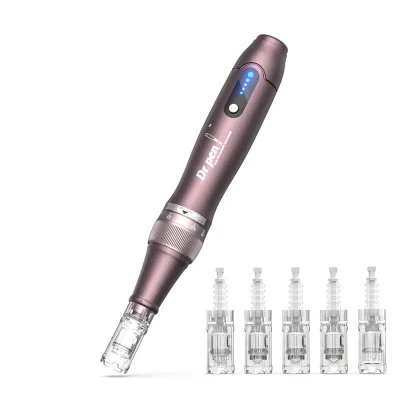 Image de Stylo de beauté électrique – Stylo de soin du visage avec embout roll-on et cartouches de rechange pour les soins du visage