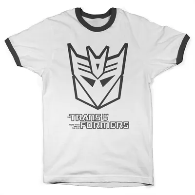 Produktbild von Decepticon Monotone Ringer Tee - X-Large - WhiteBlack