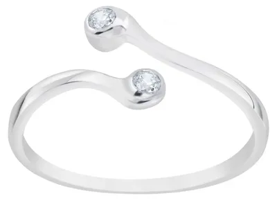Produktbild von Zehenring Zehring Ring Kristalle Klar 925 Silber