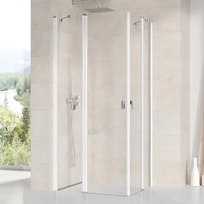 Zdjęcie produktu dla Ravak: Kabina prysznicowa CHROME CRV2-80,90,100,110,120 Biały TRANSPARENT-szkło 800