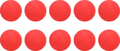 Zdjęcie produktu dla 10 sztuk piłek golfowych z pianki EVA 65 mm do treningu wewnątrz i na zewnątrzRed