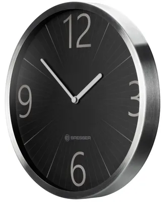 Produktbild von BRESSER MyTime Funkwanduhr 25 cm schwarz