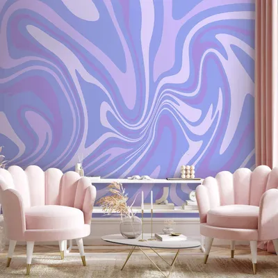 Produktbild von Vlies Fototapete - Purple Composition - Abstract Background in Violet-Purple-Lavender Hues 300x210 cm Abstrakt a-C-10161-a-a