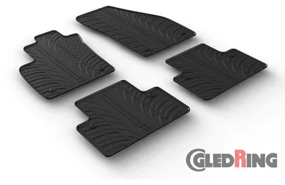Produktbild von Gledring Fußmatten Set Gummi für VOLVO V50 (545) Vorne+Hinten