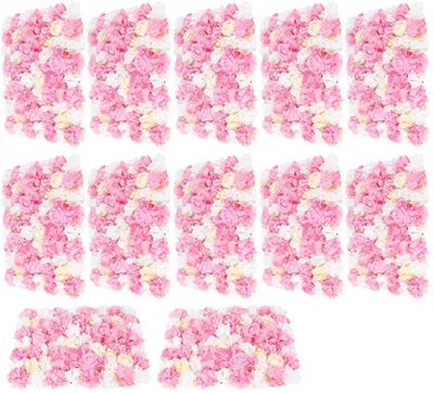 Obrázek produktu pro 12 ks umělých květinových nástěnných panelů Rose Flower Wall Romantické květinové pozadí pro svatební výzdobu Zahradní dekorace
