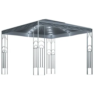 Obrázok produktu pre vidaXL Pavilón s LED rozprávkovými svetlami 300x300 cm antracitový