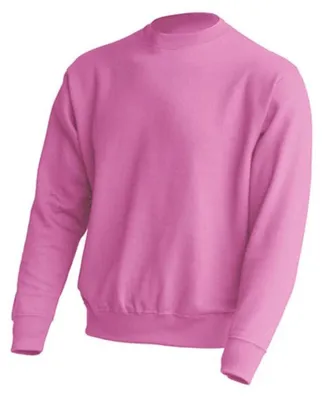 Image de JHK - Sweat-shirt à col rond pour hommes/femmes Unie LT4422 (L) (rose)