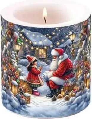 Produktbild von Kerze Gespräch mit dem Weihnachtsmann
