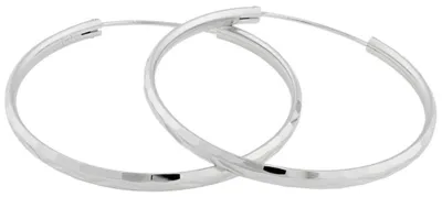Productafbeelding van Zilveren oorbellen, ringmodel, SVLE0209XD500 - Diameter: 2 cm