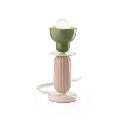 Imagen del producto de DECO' BERIMBAU C2602, Lámpara de mesa de cerámica, Ferroluce