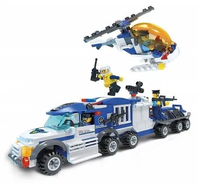 Obrázok produktu pre BLOCKI MyPolice policajné auto policajné auto stavebnica hračka 101 dielov