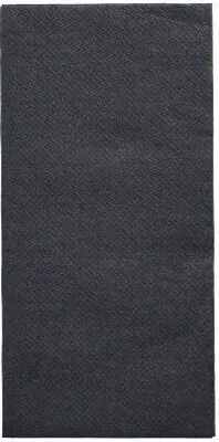 Produktbild von Servietten "DAILY Collection" 1/8-Falz 32 cm x 32 cm schwarz