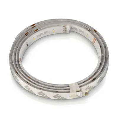 Produktbild von Philips LightStrips Extend 1 mExt LED indirekte Beleuchtung weiß, Universalstreifenleuchte, Ambiente, Drinnen, Schlafzimmer, Küche, Wohnzimmer, Weiß, Synthetik