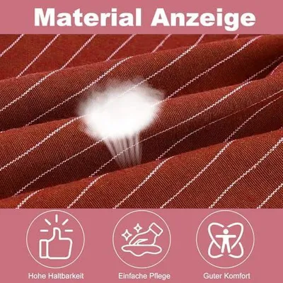 Produktbild von 2 Stück Küchenschürzen aus Baumwolle und Leinen, wasserdicht und verstellbar mit 2 Taschen für Damen und Herren zum Kochen, Backen und Malen