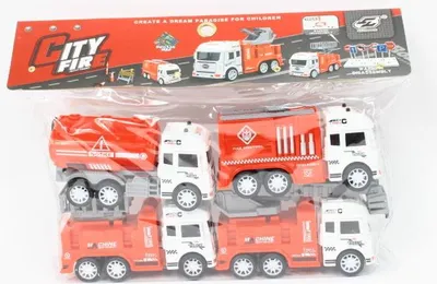 Zdjęcie produktu dla Auta straży pożarnej 4szt/op JW567-052 11076
