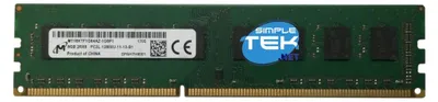 Imagen del producto de Micron, memoria RAM DDR3L de 8GB, 1600MHz, módulo DIMM, 1.35V, no ECC