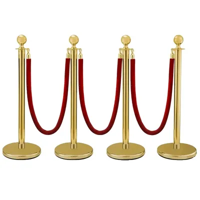 Imagen del producto de Barrera de control de multitudes, fabricada en acero inoxidable duradero, diseño elegante, modelo C