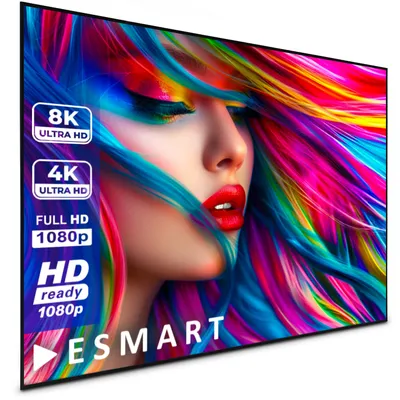 Produktbild von ESMART Expert UKD Tageslicht-Rahmen-Leinwand GRAU 266 x 149 cm (120") 16:9 | Vollmaskierung | Heimkino Beamer Projektionsleinwand Rahmen Leinwand LCD LED