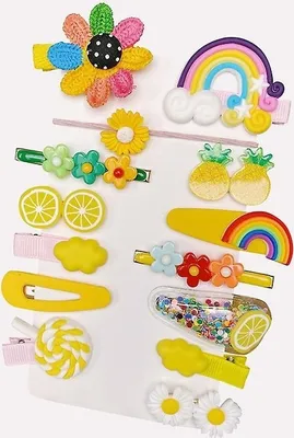 Produktbild von Fröhliche Kinder-Haarklammern – Set mit 14 Stück KP30242