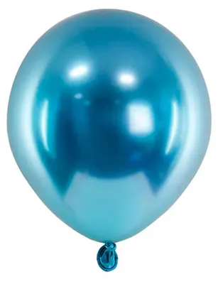 Produktbild von PartyDeco Glanzballons 12 cm blau 1 Packung à 50 Stück