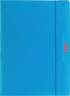 Produktbild von A4-Kartonmappe mit Gummiband in Blau von Herlitz